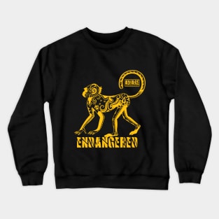 Endangered Tattoo Monkey Aware Crewneck Sweatshirt